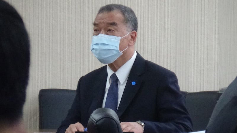 国防部长邱国正。(记者夏小华摄)